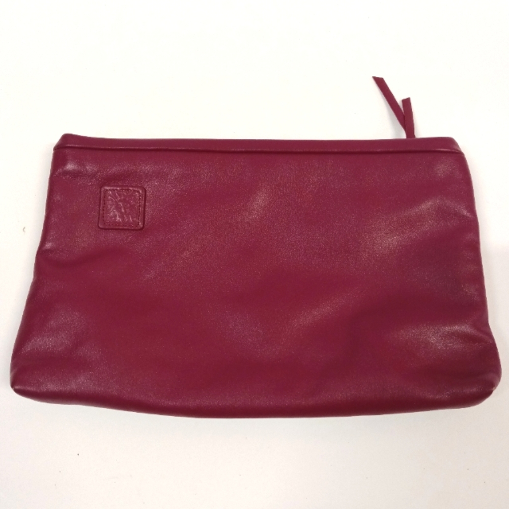Vintage Anne Klein Genuine Leather Convertible Clutch/Crossbody